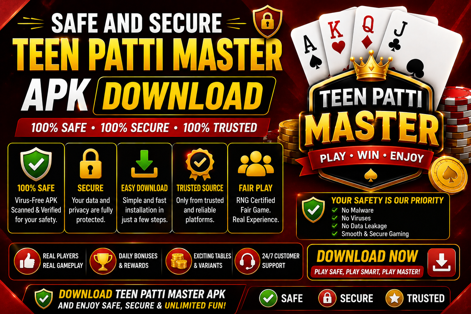 Safe and Secure Teen Patti Master APK Download