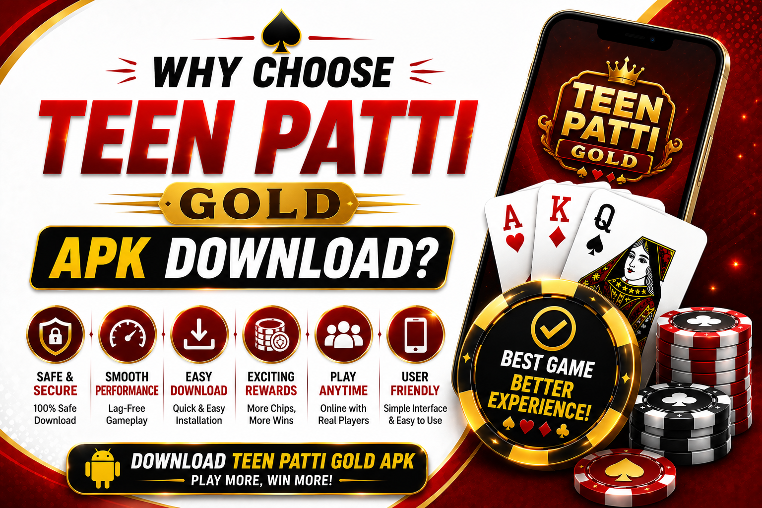 Why Choose Teen Patti Gold APK Download?