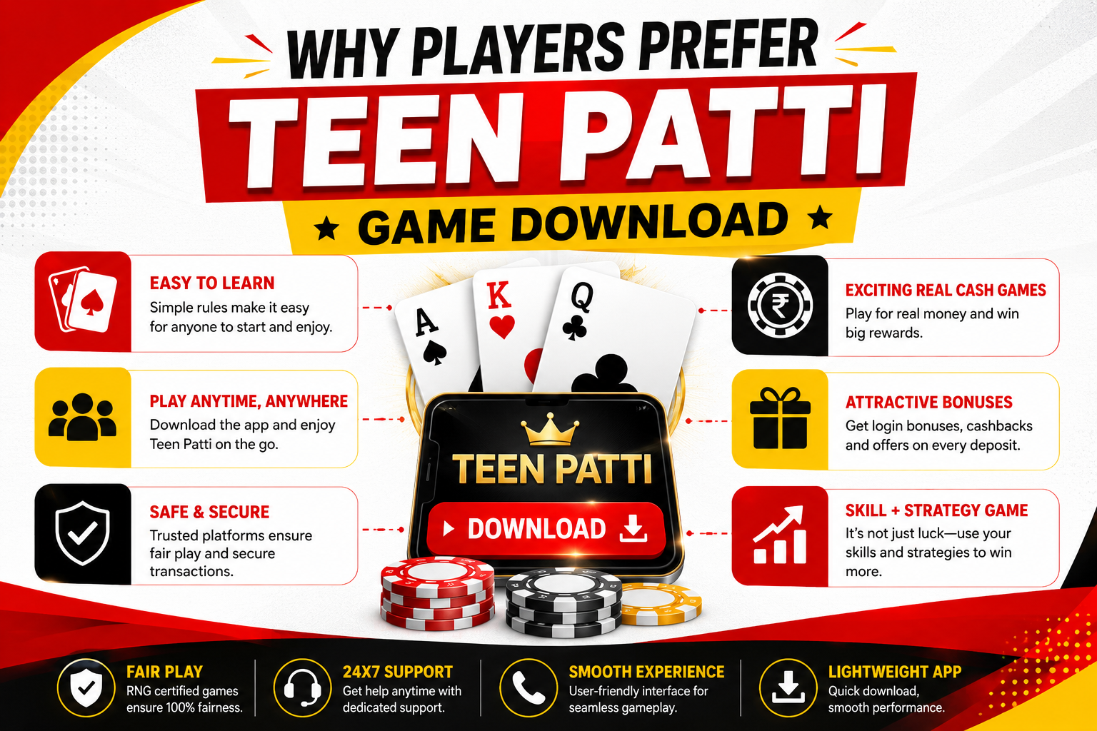 Why Players Prefer Teen Patti Game Download