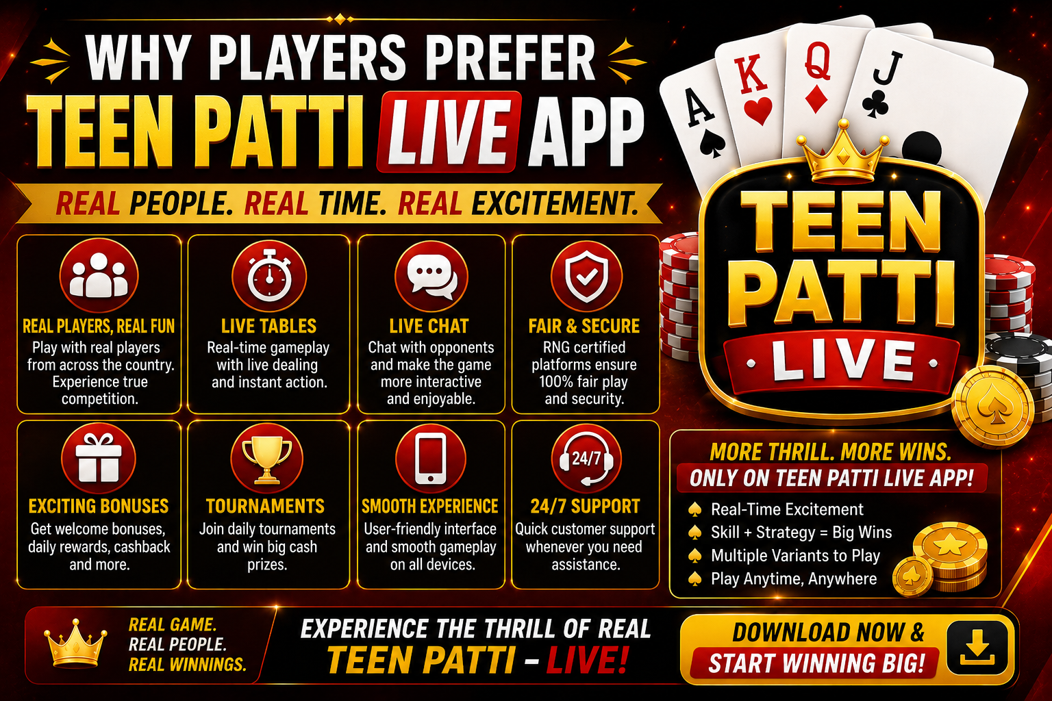 Why Players Prefer Teen Patti Live App