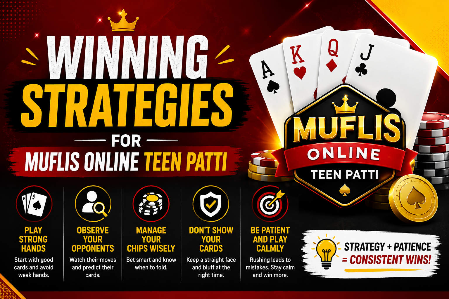Winning Strategies for Muflis Online Teen Patti