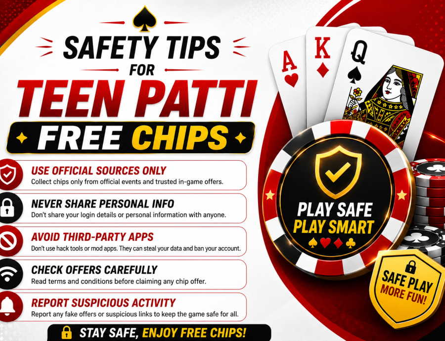 Safety Tips for Collecting Teen Patti Free Chips