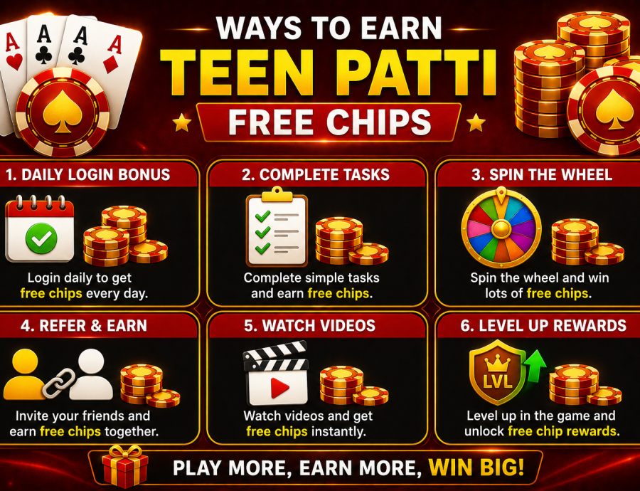 Ways to Earn Teen Patti Free Chips